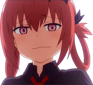 😏 Satania anime, girl, satania, smug, confident, funny telegram sticker