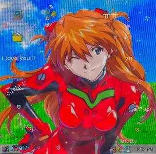 ❤️ Asuka Langley Soryu Neon Genesis Evangelion i love you !!
cutie !!
tiny
baby Anime, Gadis, Karakter, Merah, Evangelion telegram sticker