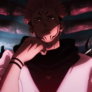 ✖️ Ryomen Sukuna Jujutsu Kaisen Anime, Demonio, Ryomen Sukuna, Jujutsu Kaisen, Espíritu maldito telegram sticker