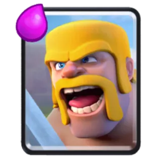 👾 Barbarian Clash of Clans videojuego, juego móvil, estrategia, personaje, bárbaro whatsapp sticker