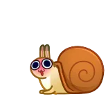 🥰 蜗牛, 可爱, 爱心, 卡通 telegram sticker