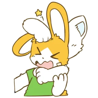 😵 кролик, животное, мультфильм, раненый, персонаж, зайчик whatsapp sticker