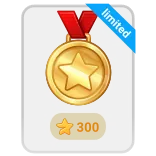 🎁 limited medal, edycja limitowana, gwiazda, osiągnięcie, nagroda, złoto whatsapp sticker