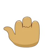 🖕 dedo do meio, gesto, ofensivo, mão, insulto whatsapp sticker