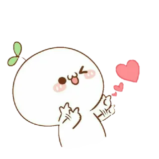 💘 kawaii, cute, sticker, heart, love, adorable telegram sticker