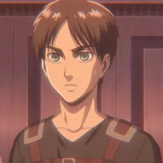🥰 Eren Yeager Attack on Titan Anime, Manga, Eren, L'Attacco dei Giganti, Personaggio, Illustrazione telegram sticker