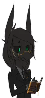 😛 antropomorfo, traje, furry, personaje, libro telegram sticker