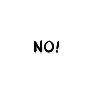 ❌ NO! no, prohibition, denial telegram sticker