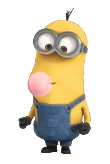 Minions before they meet Gru telegram stickers