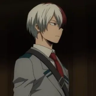 ❄️ Shoto Todoroki My Hero Academia Anime, Manga, Shoto Todoroki, My Hero Academia, Mundur szkolny telegram sticker