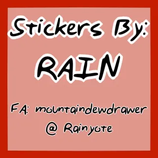 ℹ Stickers By: RAIN FA: mountaindewdrawer @Rainyote sticker, rain, mountaindewdrawer, rainyote telegram sticker