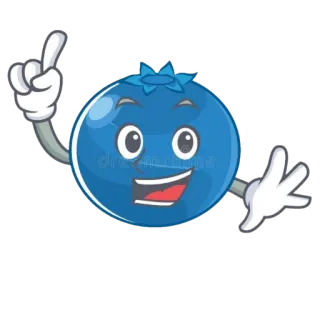 👩‍🦳 myrtille, dessin animé, fruit, nourriture, mascotte, mignon, personnage whatsapp sticker