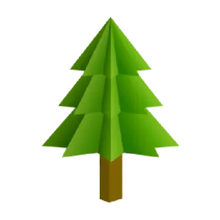 🌲 tree, pine tree, evergreen, nature, plant, christmas tree telegram sticker