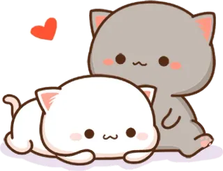 Mochi Mochi Peach Cat :: @line_stickers whatsapp stickers