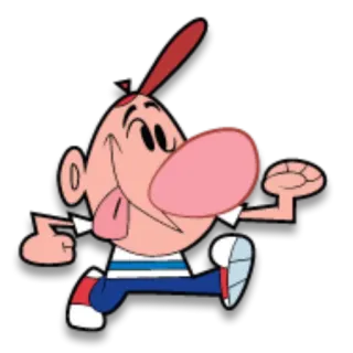 😜 Billy The Grim Adventures of Billy & Mandy Мультфильм, Персонаж, Билли, Мрачные приключения, смешной, Анимация whatsapp sticker