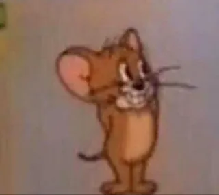 🤍 Jerry Tom and Jerry Cartoon, Maus, Figur, Animation telegram sticker