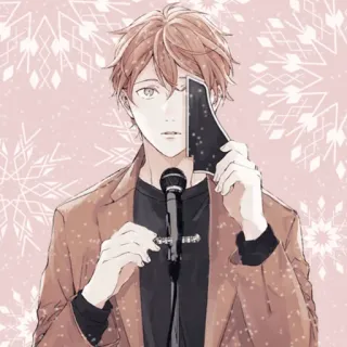 🎸 anime, male, microphone, music, character, art telegram sticker