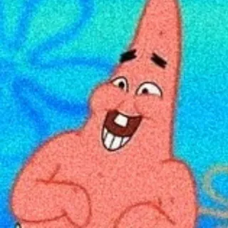 🧽 Patrick Star Spongebob Squarepants patrick ngôi sao, spongebob, hoạt hình, vui nhộn, nhân vật telegram sticker