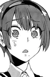 😱 アニメ, 漫画, キャラクター, ポートレート, 心配, ショック whatsapp sticker