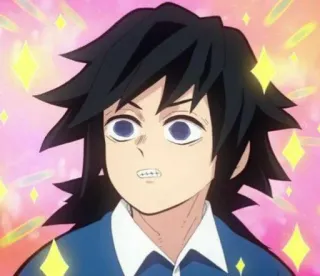 💓 Giyu Tomioka Demon Slayer Anime, Personaggio, Giyu Tomioka, Demon Slayer, Fan art whatsapp sticker