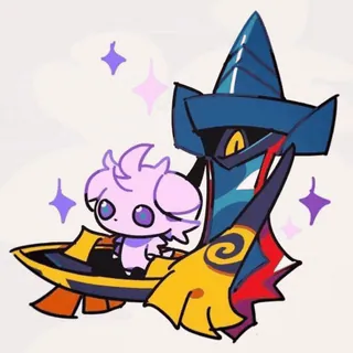 🤩 Espurr and Aegislash Pokemon whatsapp sticker