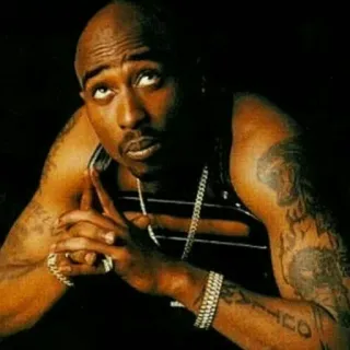 🙄 Tupac Shakur rappeur, musicien, chanteur, artiste, 2Pac whatsapp sticker
