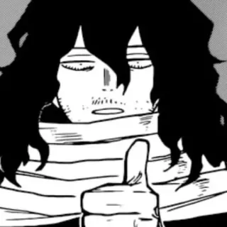 👍 Shota Aizawa My Hero Academia anime, manga, teacher, Shota Aizawa, My Hero Academia telegram sticker