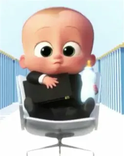 🤕 The Boss Baby Baby, Boss, Cartoon, Anzug, Film, DreamWorks whatsapp sticker