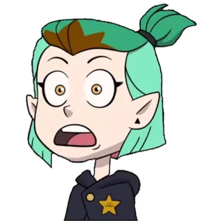 😱 Amity Blight The Owl House Amity Blight, The Owl House, Disney, cartoon, animated telegram sticker
