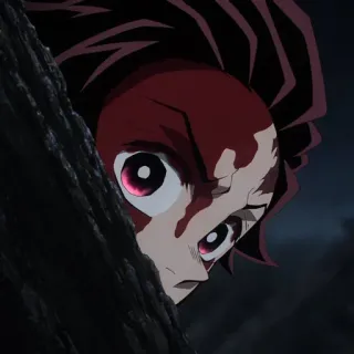 ❔ Tanjiro Kamado Demon Slayer anime, demon slayer, tanjiro, kamado, manga whatsapp sticker