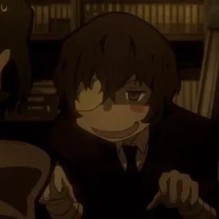 📺 Osamu Dazai Bungou Stray Dogs Anime, Manga, Dazai, Bungou Stray Dogs, Chibi telegram sticker