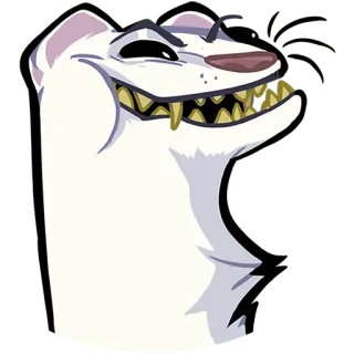 😈 Frettchen, Tier, Cartoon, Lustig, Sticker telegram sticker