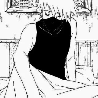 🗡️ Kakashi Naruto anime, kakashi, naruto, manga, character telegram sticker