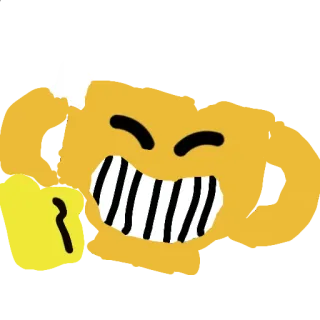 👍 emoji, rosto, expressão, sorriso, amarelo telegram sticker