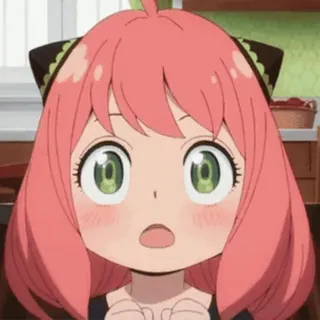 🔴 Anya Forger Spy x Family anime, cute, girl, cartoon, spy x family, anya forger telegram sticker