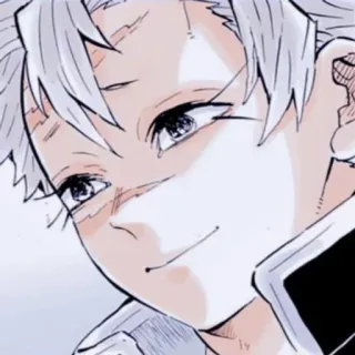 🤍 Sanemi Shinazugawa Demon Slayer 动漫, 漫画, 实弥, 不死川, 鬼灭之刃, 角色 telegram sticker