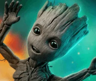 🌴 Groot Guardians of the Galaxy Groot, Baby Groot, Marvel, Vệ binh dải ngân hà, Cây, Nhân vật, Avengers telegram sticker