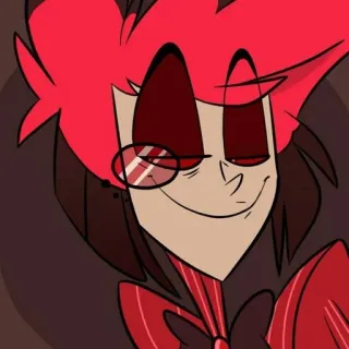 😏 Alastor Hazbin Hotel мультфильм, демон, Аластор, Hazbin Hotel, персонаж telegram sticker