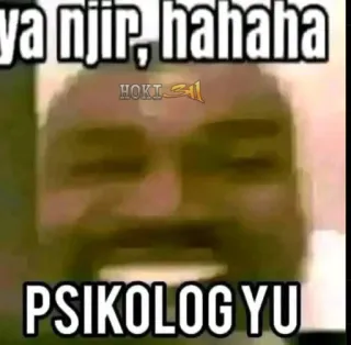 😂 Kanye West null ya njir, hahaha PSIKOLOG YU telegram sticker