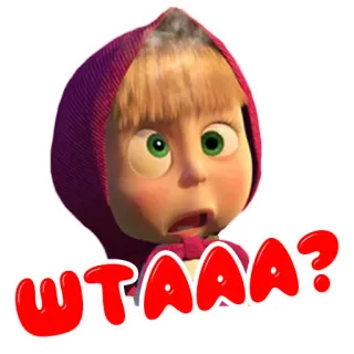 😳 WTAAA? cartoon, expression, shock, confused telegram sticker