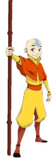 💢 Aang Avatar: The Last Airbender 아앙, 아바타, 만화, 니켈로디언, 에어벤더, 지팡이 telegram sticker