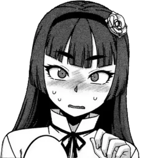 ✳️ Anime, Manga, Cara, Dibujo animado, Expresión telegram sticker