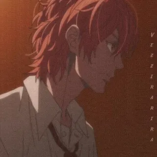 ⛓ VEZZIRARRIA anime, animated, character, red hair telegram sticker