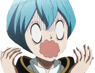 😱 Mimosa Vermillion Black Clover 애니메이션, 캐릭터, 놀란, 충격받은, 걱정하는 telegram sticker