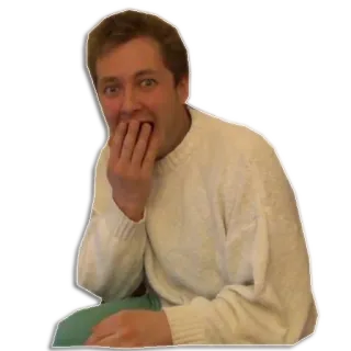 🙈 мужчина, в шоке, свитер, удивление, лицо whatsapp sticker