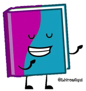 📖 @LivrosAqui libro, personaggio, lettura, educazione, letteratura telegram sticker