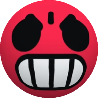 🤬 злой, красный, лицо, мультфильм, эмодзи, выражение telegram sticker