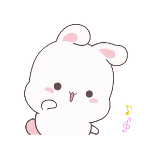 🕺 Hase, niedlich, kawaii, Kaninchen, Tier telegram sticker