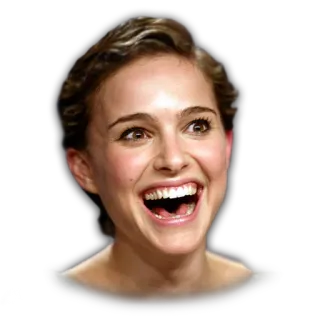 😆 Natalie Portman Natalie Portman, actress, celebrity, smile, woman, person telegram sticker
