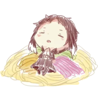 😪 Cartoon, Schläfrig, Zeichnung, Süß, Gekritzel telegram sticker